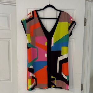 Milly Colorful Geometric Mini Dress